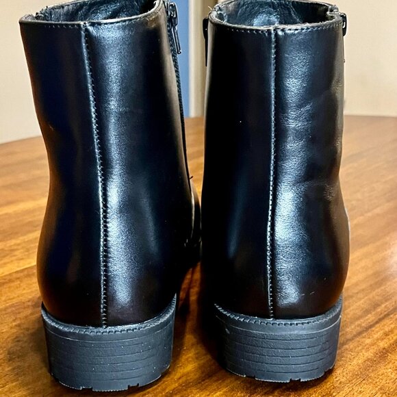 Men\'s Propet Troy Black Leather Ankle Boots With Dual Zippers Size 8.5 main image 6